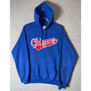 Chicago Vintage Classic Team Logo Hoodie Size: Men's Medium Gildan